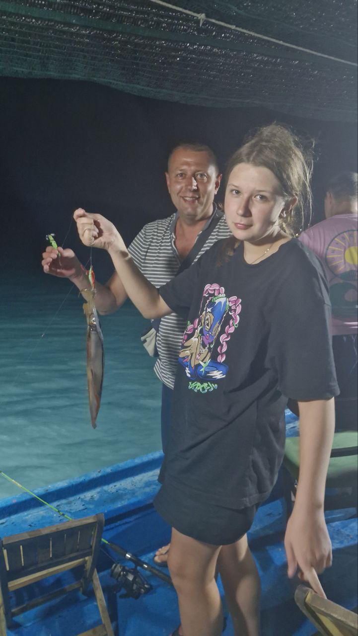 Улов кальмаров